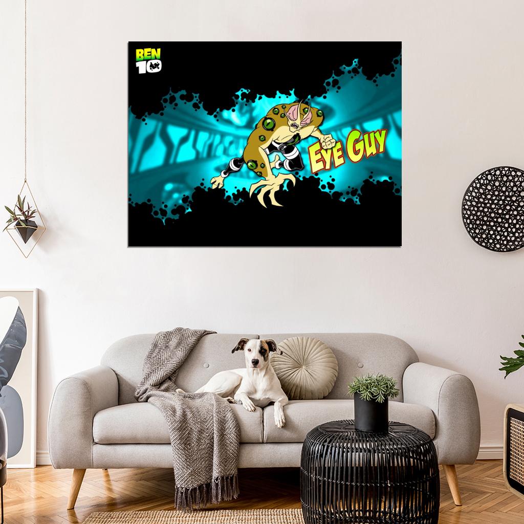 Ben 10 Eye Guy Alien Cartoon TV Series Art Wall Art Print Poster