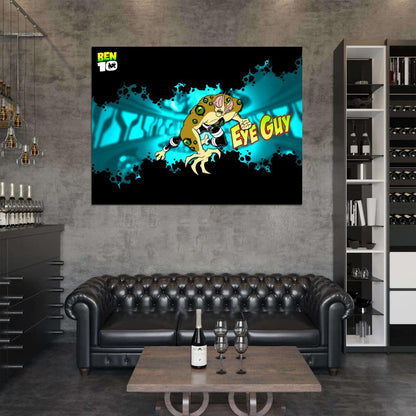 Ben 10 Eye Guy Alien Cartoon TV Series Art Wall Art Print Poster