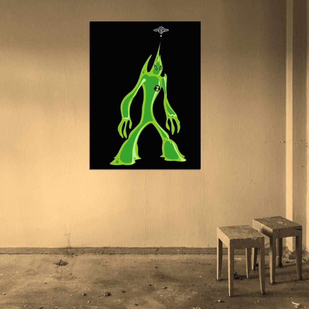 Ben 10 Goop Alien Cartoon TV Series Art Wall Art Print Poster