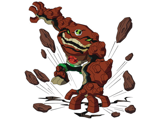 Ben 10 Gravattack Alien Cartoon TV Series Art Wall Art Print Poster