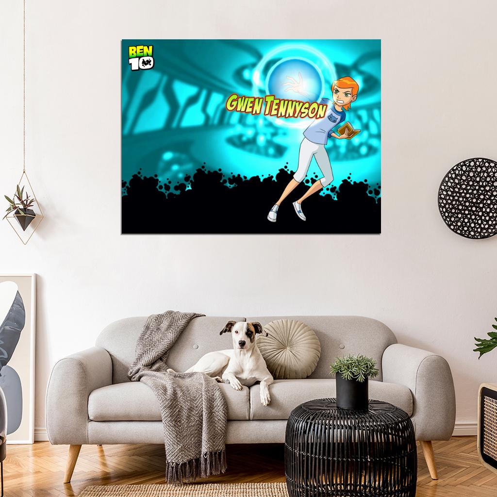 Ben 10 Gwen Tennyson Cartoon TV Series Art Wall Art Print Poster