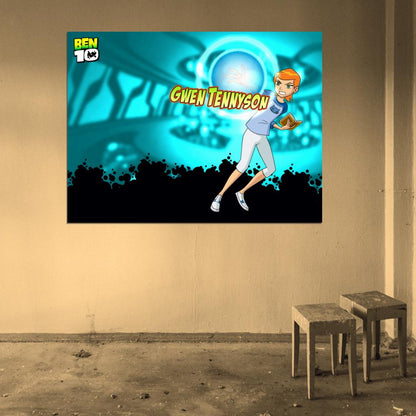 Ben 10 Gwen Tennyson Cartoon TV Series Art Wall Art Print Poster