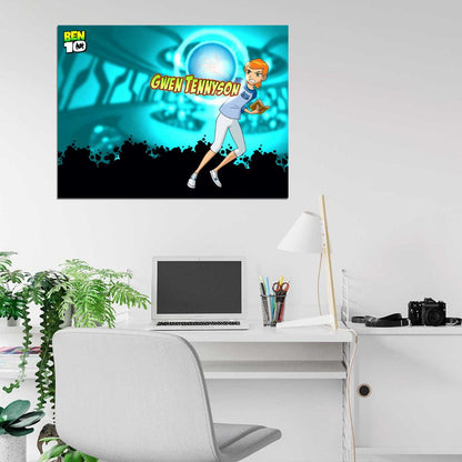 Ben 10 Gwen Tennyson Cartoon TV Series Art Wall Art Print Poster
