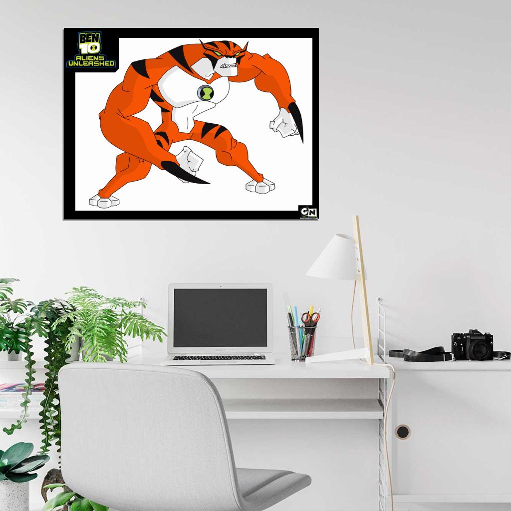 Ben 10 Aliens Unleashed Rath Alien Cartoon TV Series Art Wall Art Print Poster