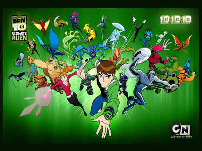 Ben 10 Ultimate Alien Characters Cartoon TV Series Art Wall Art Print Poster