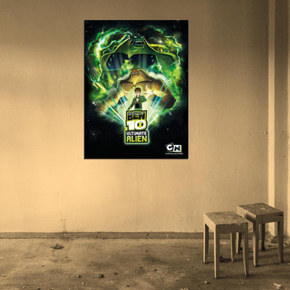 Ben 10 Humungousaur Ultimate Alien Cartoon TV Series Art Wall Art Print Poster