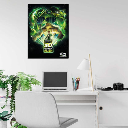 Ben 10 Humungousaur Ultimate Alien Cartoon TV Series Art Wall Art Print Poster