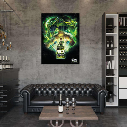 Ben 10 Humungousaur Ultimate Alien Cartoon TV Series Art Wall Art Print Poster