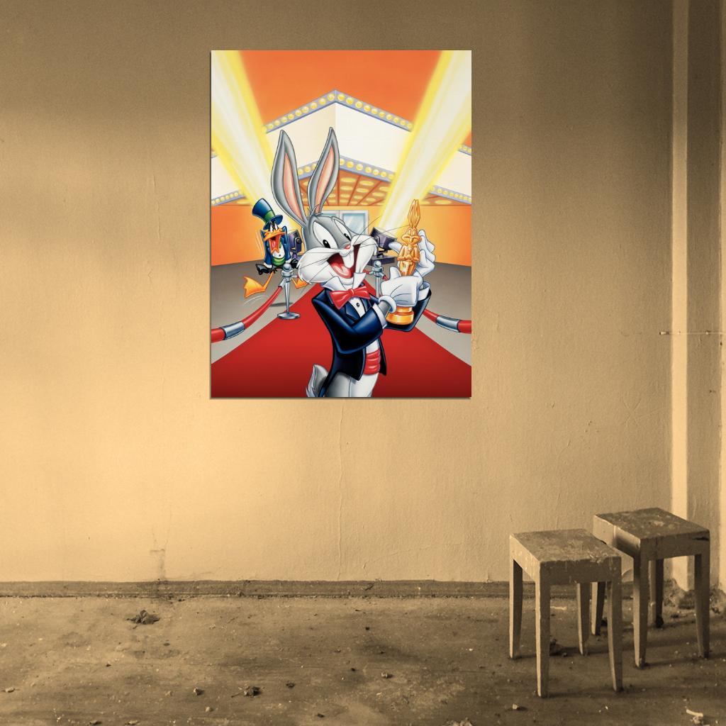 Bugs Bunny Daffy Duck Looney Tunes Cool Funny Cartoon Art Wall Art Print Poster