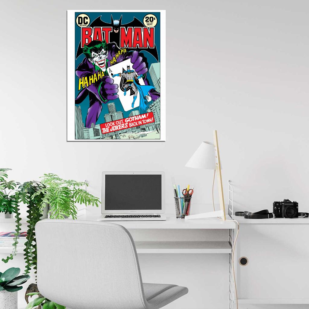 Joker Gotham Card Batman Cool Rare Art Wall Art Print Poster