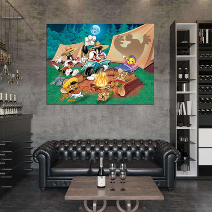 Tweety Bird Sylvester Pussycat Speedy Gonzales Looney Tunes Cool Funny Art Wall Art Print Poster