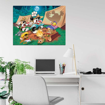 Tweety Bird Sylvester Pussycat Speedy Gonzales Looney Tunes Cool Funny Art Wall Art Print Poster