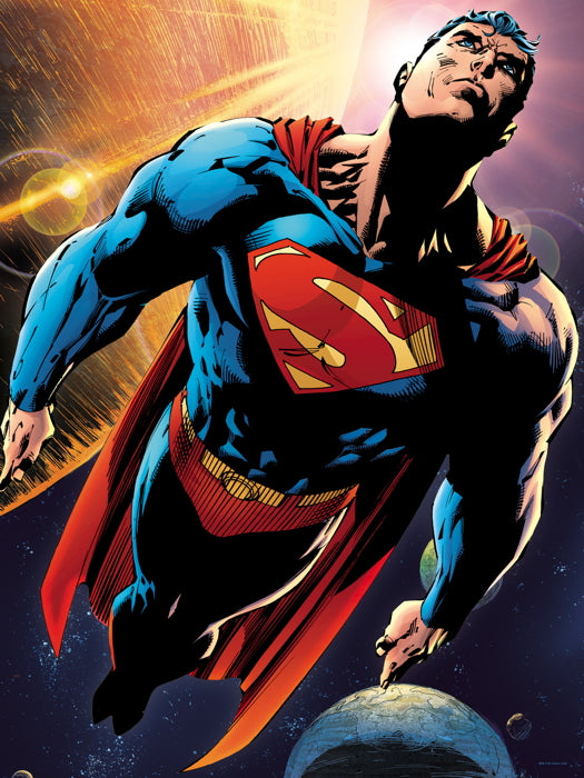 Superman Flight Space Awesome Art Wall Art Print Poster