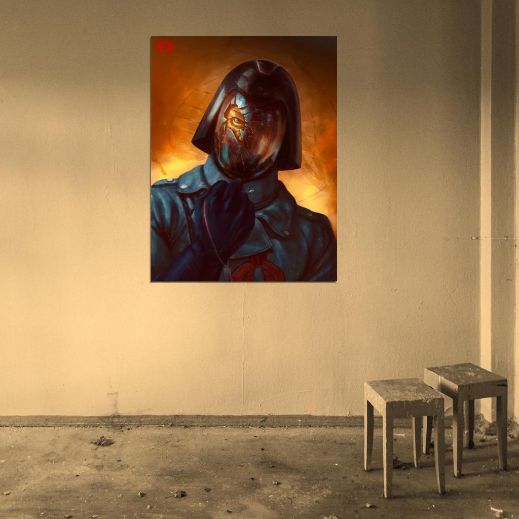 Cobra Commander G.I. Joe Awesome Art Wall Art Print Poster