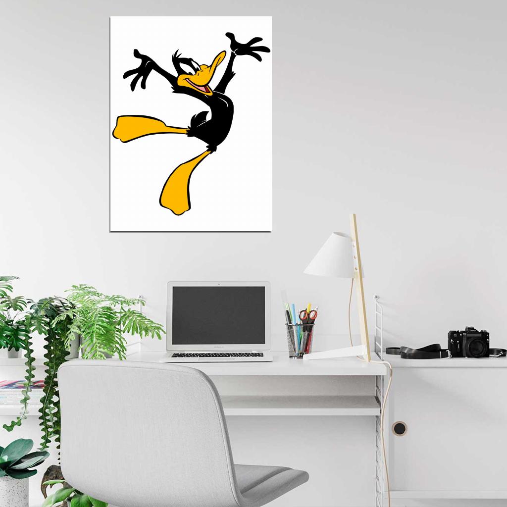 Daffy Duck Looney Tunes Cool Funny Art Wall Art Print Poster