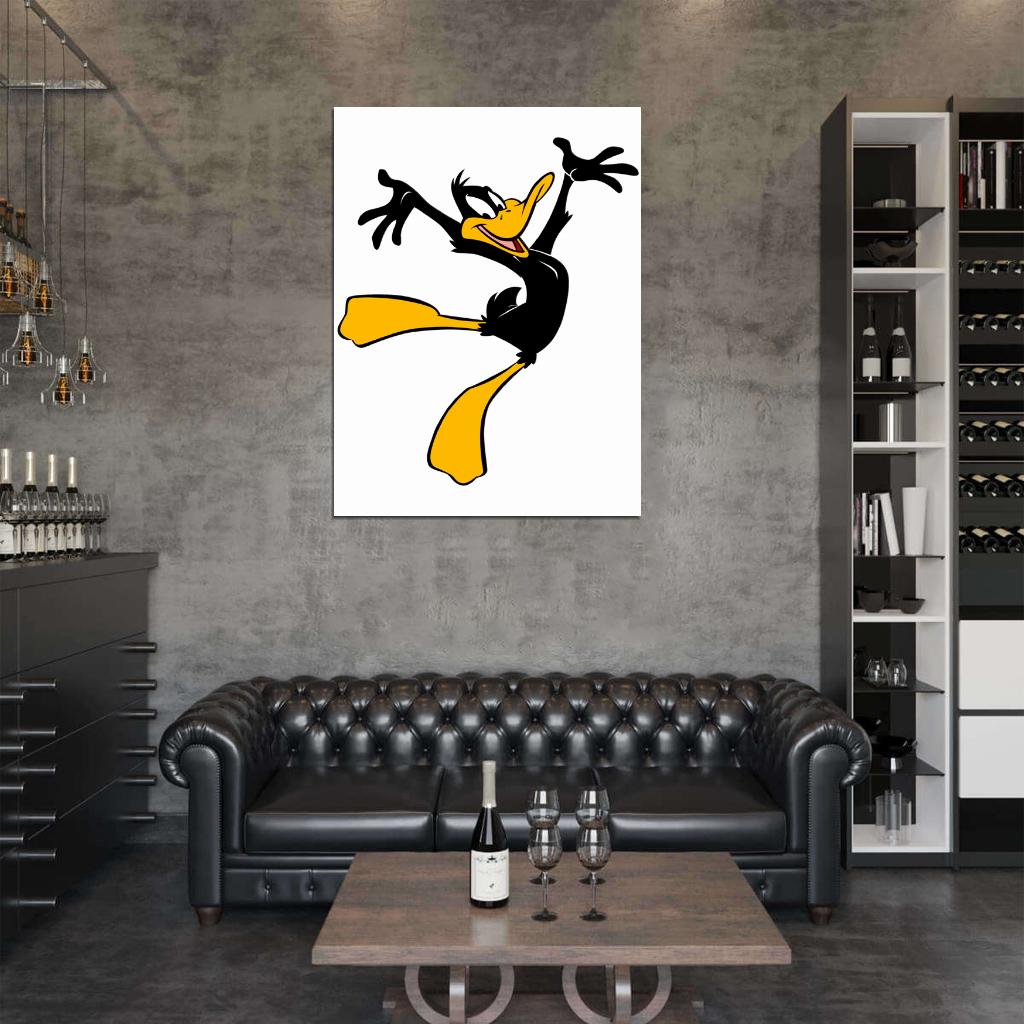 Daffy Duck Looney Tunes Cool Funny Art Wall Art Print Poster