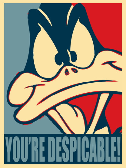 Daffy Duck Looney Tunes Cool Funny Pop Art Wall Art Print Poster