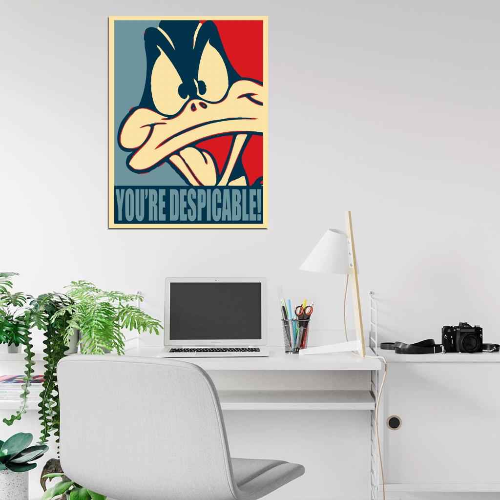 Daffy Duck Looney Tunes Cool Funny Pop Art Wall Art Print Poster