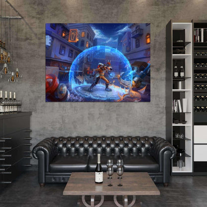 Megavolt Darkwing Duck Cool Awesome Art Wall Art Print Poster