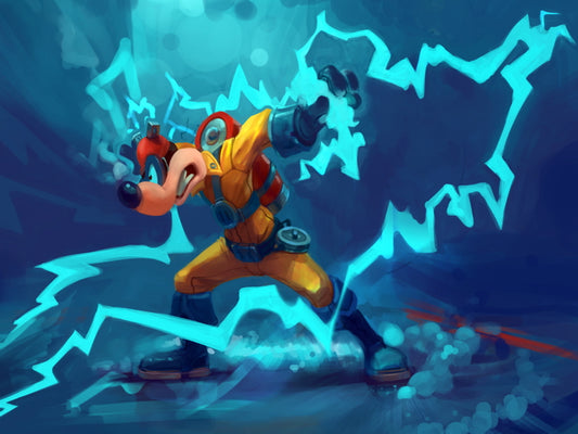 Megavolt Darkwing Duck Cool Amazing Art Wall Art Print Poster