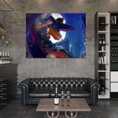 Darkwing Duck Superhero Dark Cool Awesome Art Wall Art Print Poster