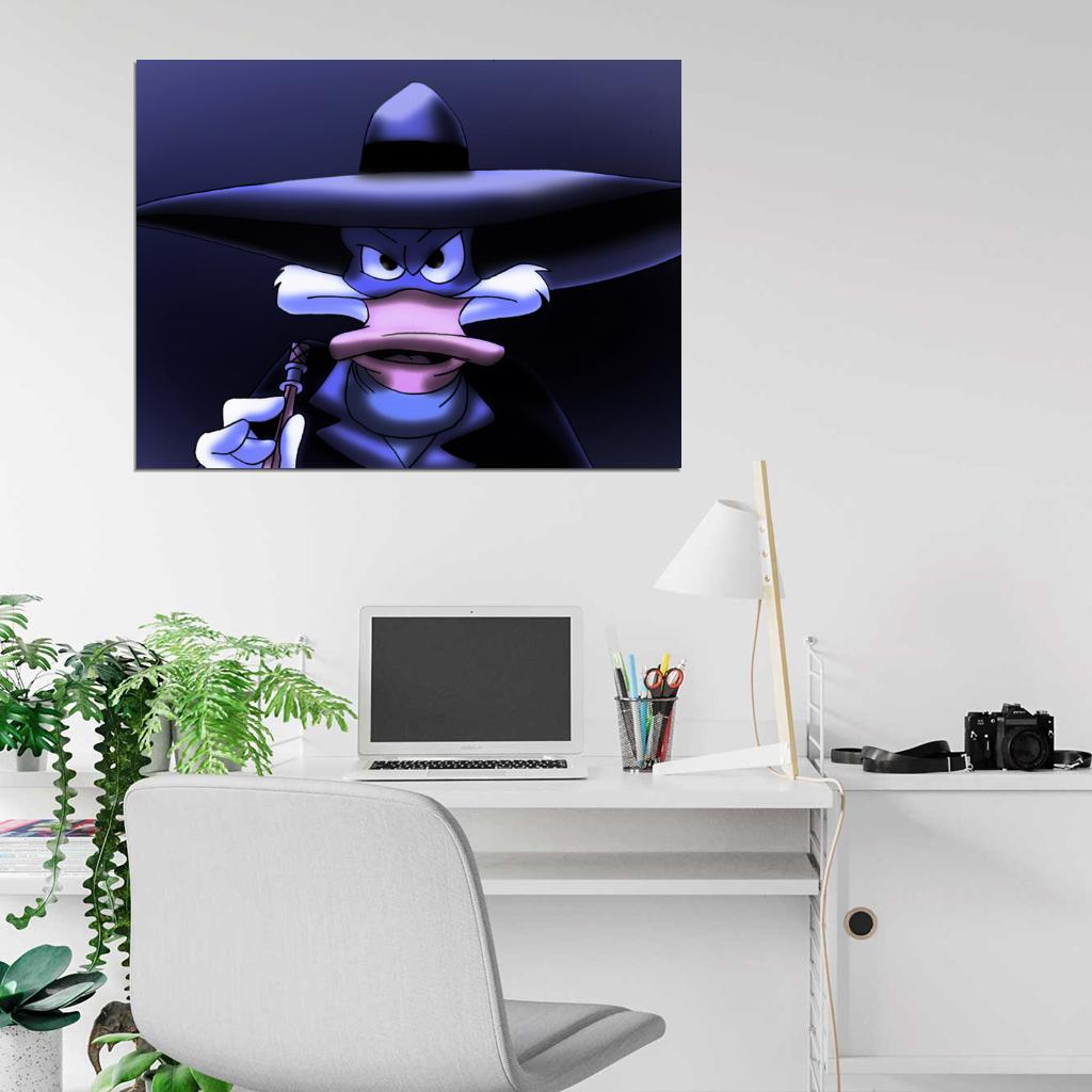 Darkwing Duck Drake Mallard Cool Amazing Art Wall Art Print Poster