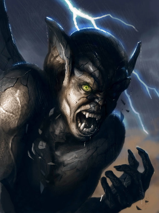 Gargoyles TV Series Cartoon Awesome Dark Art Wall Art Print Poster