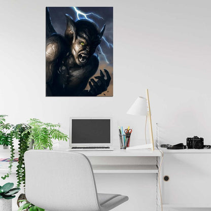 Gargoyles TV Series Cartoon Awesome Dark Art Wall Art Print Poster