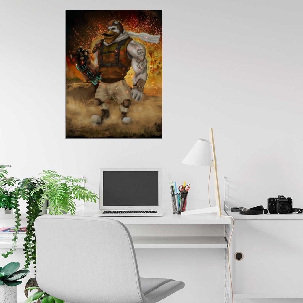 Launchpad McQuack Duck Tales Awesome Art Wall Art Print Poster