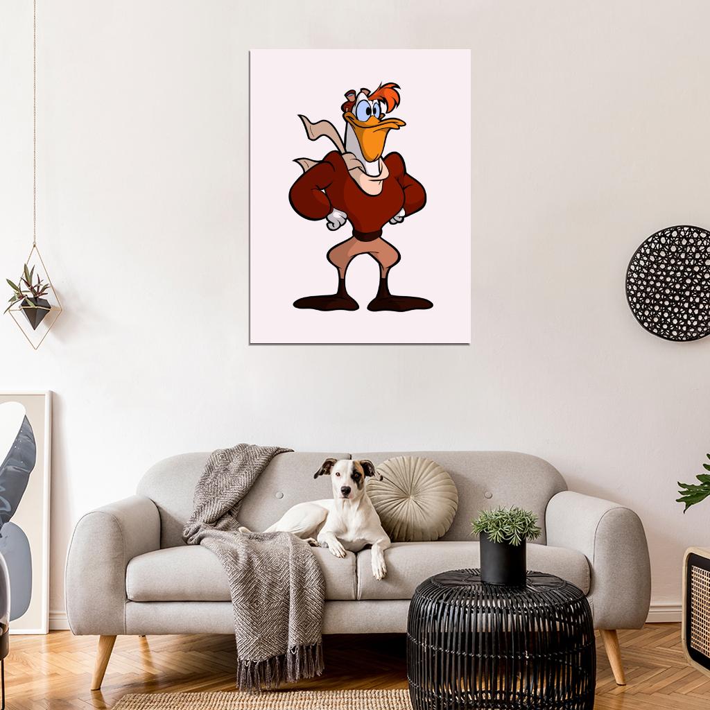 Launchpad McQuack Duck Tales Cool Cartoon Art Wall Art Print Poster