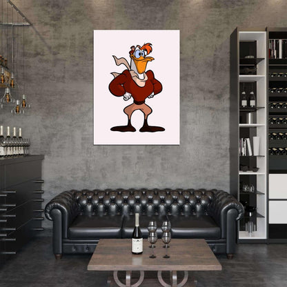 Launchpad McQuack Duck Tales Cool Cartoon Art Wall Art Print Poster