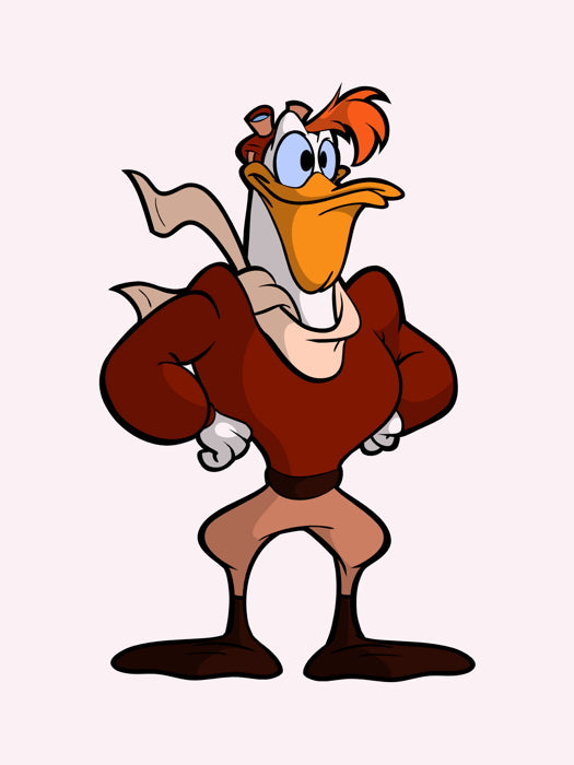 Launchpad McQuack Duck Tales Cool Cartoon Art Wall Art Print Poster