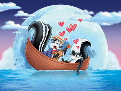 Pepe Le Pew Skunk Love Looney Tunes Art Wall Art Print Poster