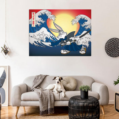 Bugs Bunny Looney Tunes Cool Amazing Art Wall Art Print Poster