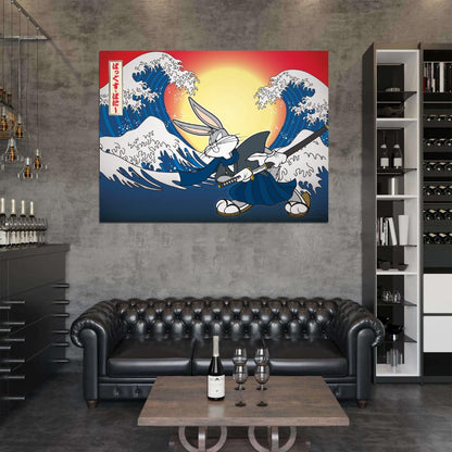 Bugs Bunny Looney Tunes Cool Amazing Art Wall Art Print Poster