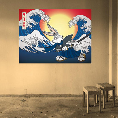 Bugs Bunny Looney Tunes Cool Amazing Art Wall Art Print Poster