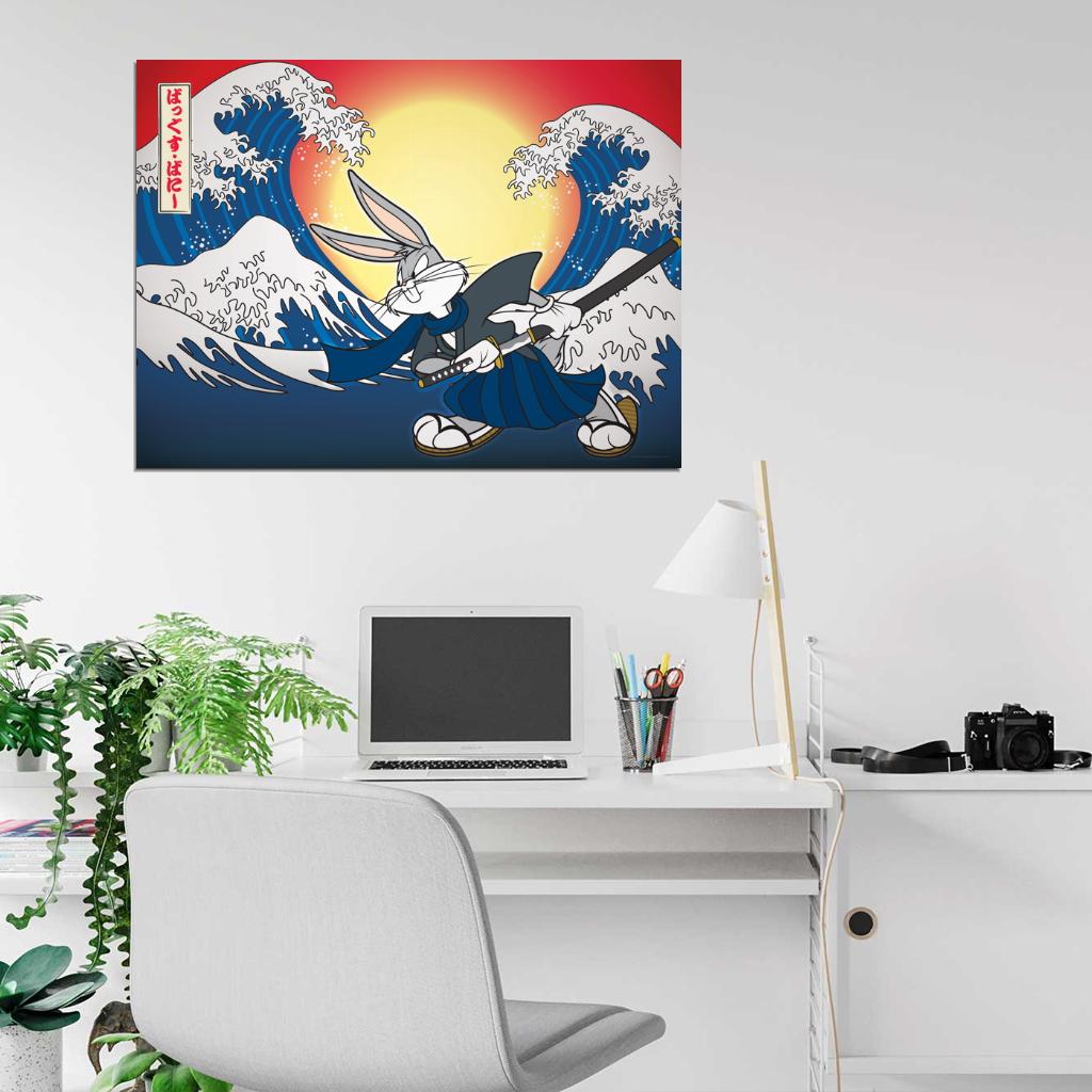 Bugs Bunny Looney Tunes Cool Amazing Art Wall Art Print Poster