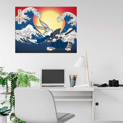 Bugs Bunny Looney Tunes Cool Amazing Art Wall Art Print Poster