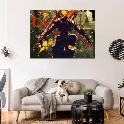 Strider Hiryu Anime Manga Video Game Art Wall Art Print Poster
