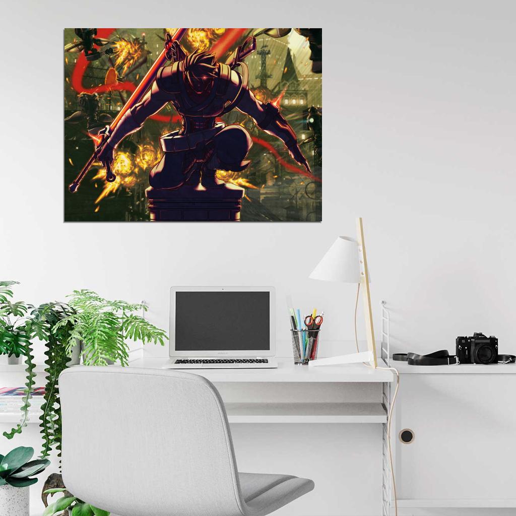 Strider Hiryu Anime Manga Video Game Art Wall Art Print Poster