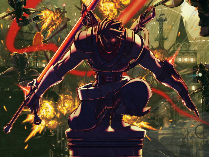 Strider Hiryu Anime Manga Video Game Art Wall Art Print Poster