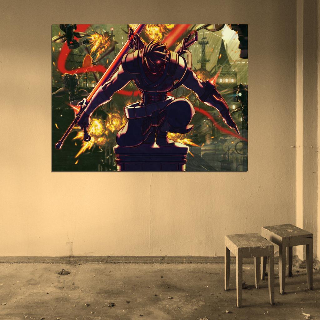 Strider Hiryu Anime Manga Video Game Art Wall Art Print Poster