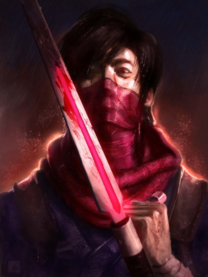 Strider Hiryu Anime Manga Video Game Awesome Painting Art Wall Art Print Poster