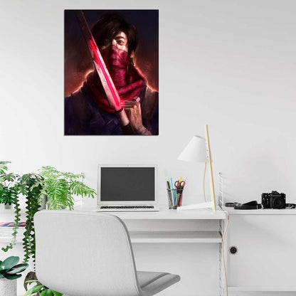 Strider Hiryu Anime Manga Video Game Awesome Painting Art Wall Art Print Poster