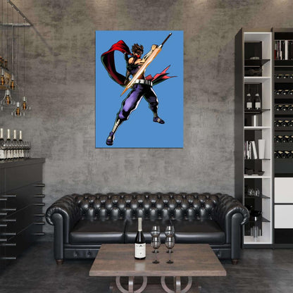 Strider Hiryu Anime Manga Video Game Art Wall Art Print Poster