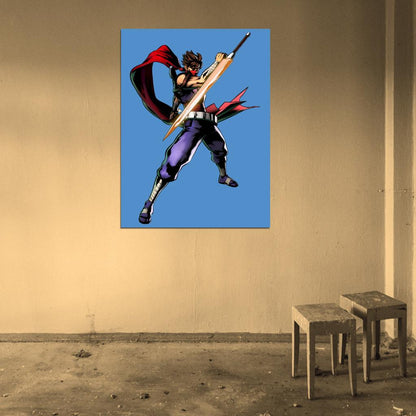 Strider Hiryu Anime Manga Video Game Art Wall Art Print Poster