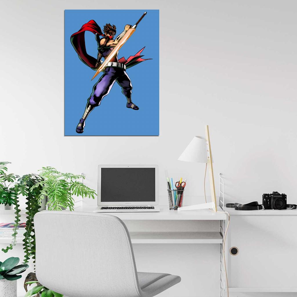 Strider Hiryu Anime Manga Video Game Art Wall Art Print Poster