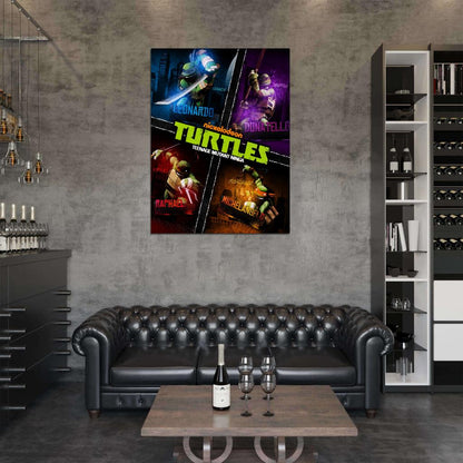 Teenage Mutant Ninja Turtles TV Series 2012 Characters Cool Art TMNT Wall Art Print Poster