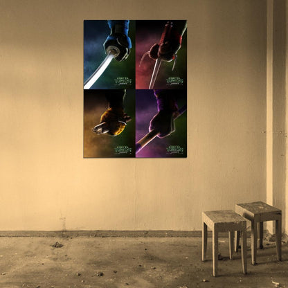 Teenage Mutant Ninja Turtles 2014 Movie Characters Art TMNT Wall Art Print Poster