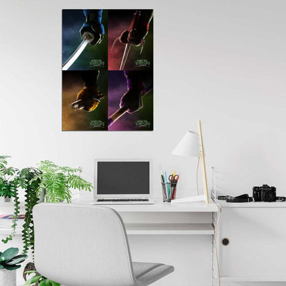 Teenage Mutant Ninja Turtles 2014 Movie Characters Art TMNT Wall Art Print Poster